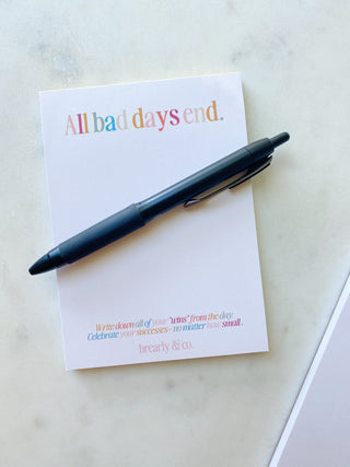 All Bad Days End, Small Notepad