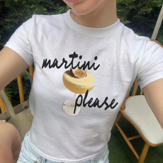 Martini Please Baby Tee