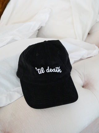 Til Death Black Corduroy Hat