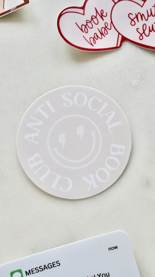 Anti Social Book Club Sticker