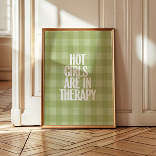 Hot Girls Are in Therapy Digital Art Print