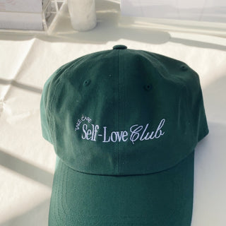 Self Love Club Embroidered Green Hat