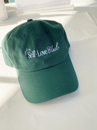 Self Love Club Embroidered Green Hat