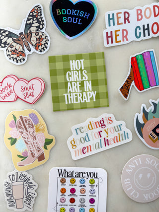 Hot Girls Are in Therapy Sticker