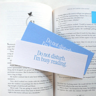 Do Not Disturb Linen Bookmark