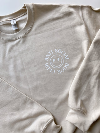 Anti Social Book Club Ivory Crewneck