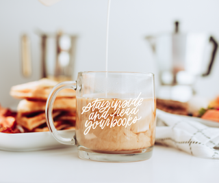 Stay Inside and Read Glass Mug